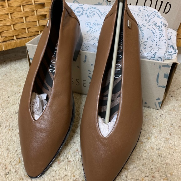 Musse & Cloud Shoes - Muse & Cloud pointed toe ballet flats brown 10
